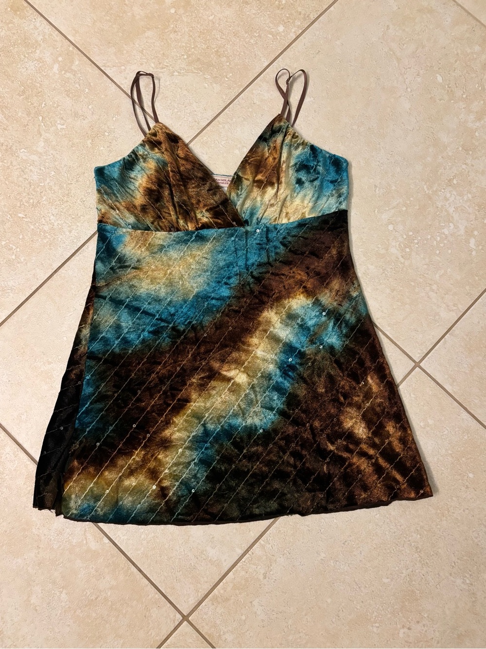 Meghan LA Velvet Tie-Dye Cami